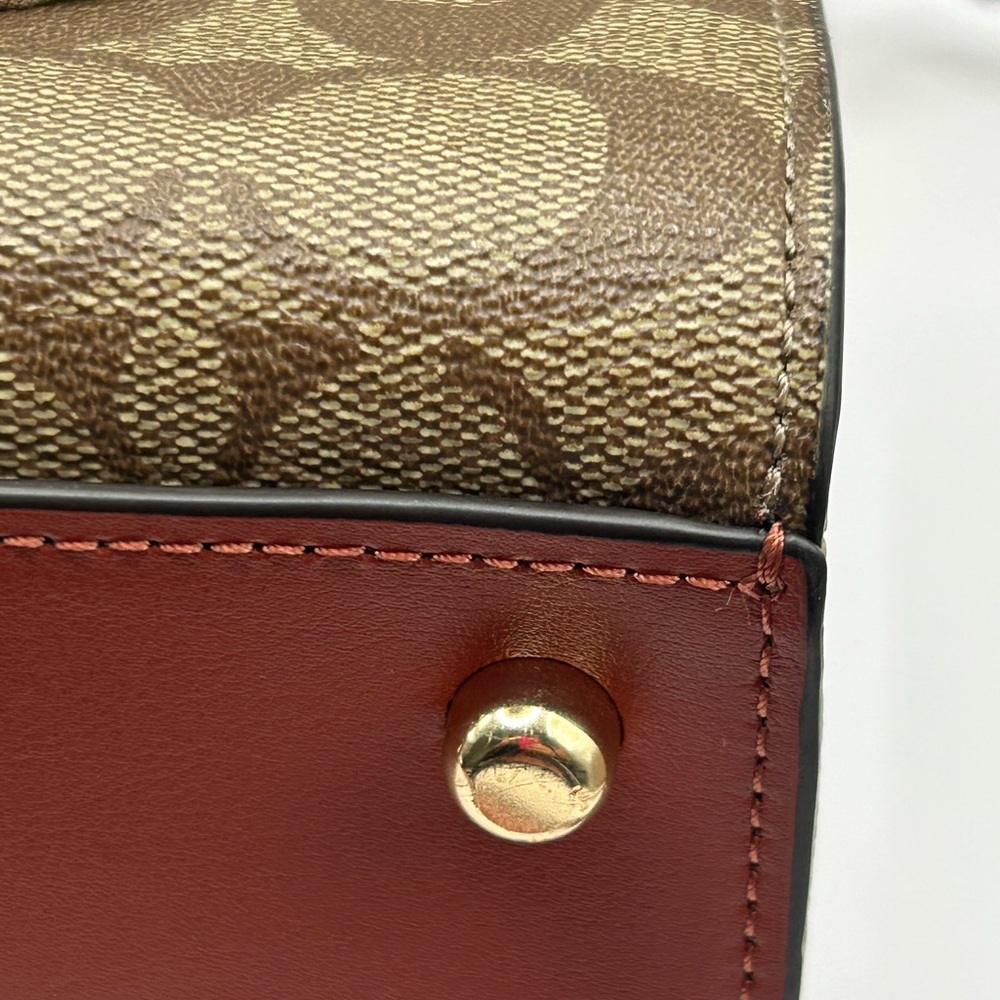 Coach Carryall Color Block Satchel - Picture 3 of 15